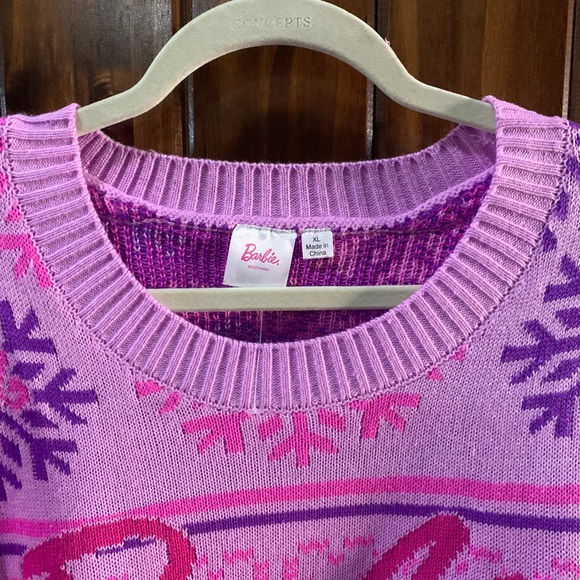 Barbie Women's Sweater in Purple and Pink - Picture 3 of 8